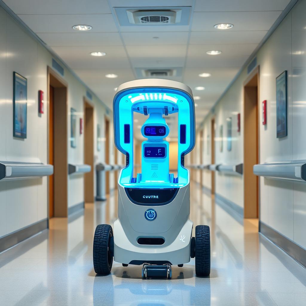 Titelbild zum Artikel: Reinigungsroboter in Kliniken: Was ist hygienisch zu beachten?